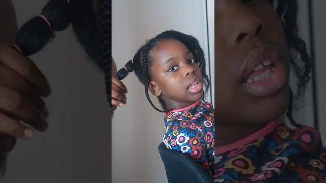 Beautiful Pigtail hairstyle// Protective Style// #Youtubeshorts смотреть онлайн