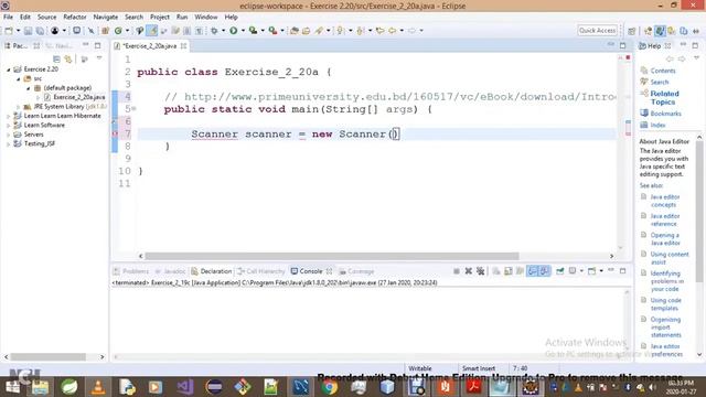 Introduction To Java Programming - Exercise 2 20a смотреть онлайн