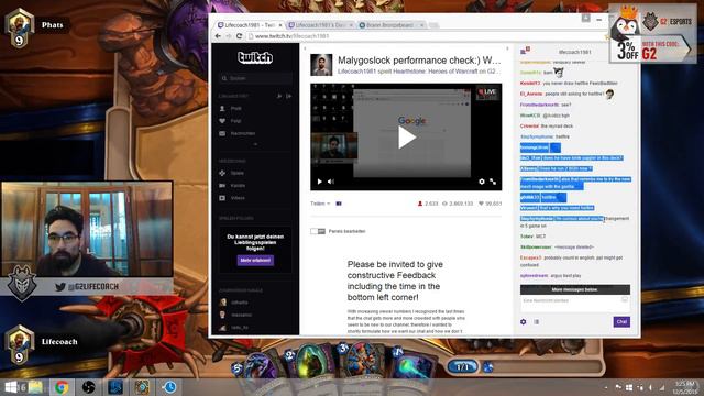 Hearthstone Lifecoach Playing Ranked MalygosLock