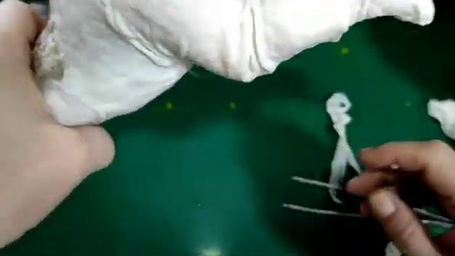 Мастер класс Тигренок. Работа с ватой. Носочки, штаны и хвостик. Урок номер 19. смотреть онлайн