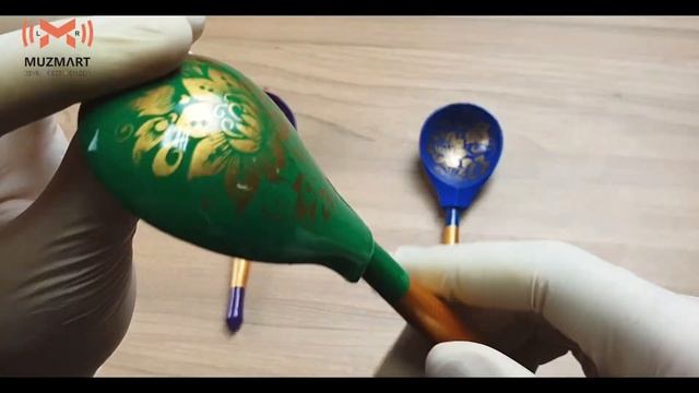 Хохлома LHL7101 Деревянная ложка полубаская, роспись Золото смотреть онлайн