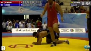 Finale 1-2 Greco-Roman 130 Kg (AZE) Sabah SHARIATI vs (GEO) Iakobi KAJAIA