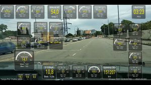 Паджеро 4, 11год, разгон на стоке и чиптюнинге.