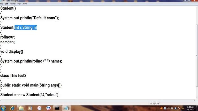 This Keyword in java Example-2 || JAVA in Telugu Lecture-31 смотреть онлайн