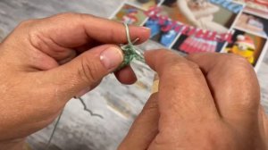 Узоры спицами. Простой узор с обвитыми петлями. Knitting patterns.Simple pattern with entwined loop