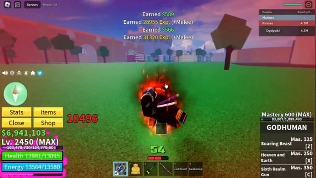 Обзор на HUMAN V4 в Блокс фруитс смотреть онлайн