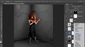 Create a Fire Violin Fantasy Photo Manipulation - Photoshop