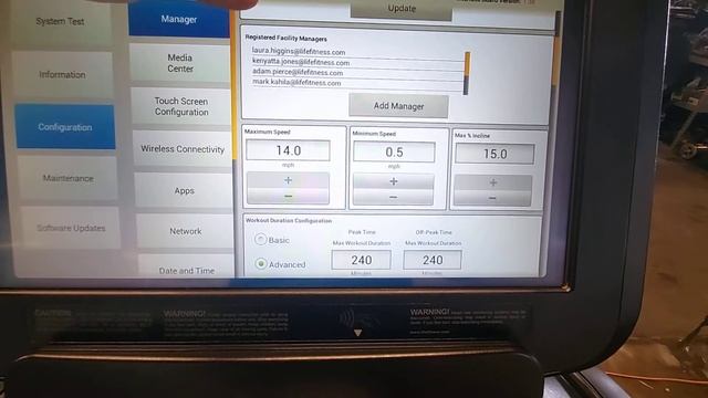 Life Fitness Discover Touchscreen manager mode смотреть онлайн