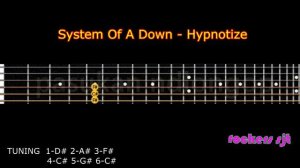 System Of A Down - Hypnotize guitar cover tutorial