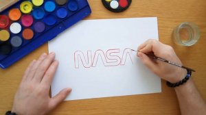 How to draw the old NASA logo