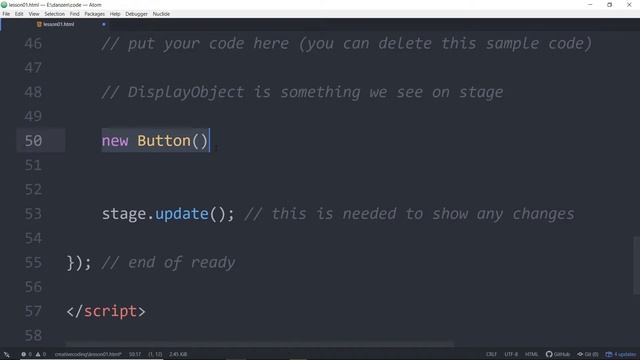 VID 02 - OOP - Learn JavaScript with Creative Coding - fun, colorful and free!