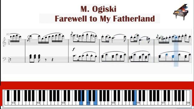 Oginski- Farewell to the Fatherland piano score смотреть онлайн
