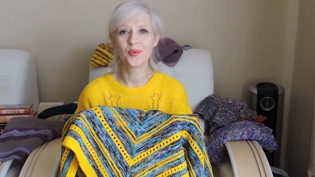 Магия вязания*Цветотерапия*Косынки шали бактусы спицами