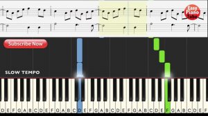 I'm Blue (Da Ba Dee) - Eiffel 65 // Easy & Slow Piano Tutorial + SHEETS