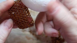 Плетем Пасхальное яйцо из бисера с Татьяной часть 2