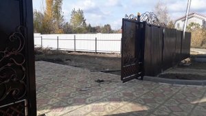 Ворота откатные с приводом САМЕ от www.частник-мастер.рф