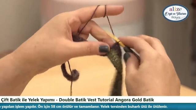 Çift Batik ile Yelek Yapımı - Double Batik Vest Tutorial Angora Gold Batik смотреть онлайн