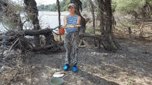 Рыбалка на Кубани в сентябре. Костёр и палатка. Щука на кружок.