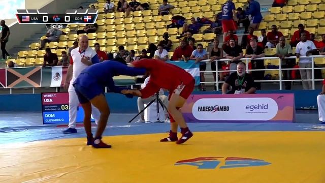 WEBER Taylor vs GUEVARRA Oliver. Pan American Sambo Championships 2023 смотреть онлайн