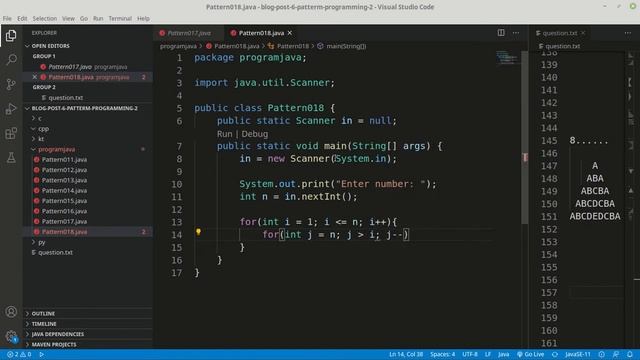 java: pattearn programming #018 || visual studio code || visual run смотреть онлайн