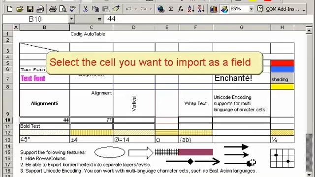How to link the Excel cells to AutoCAD fields смотреть онлайн