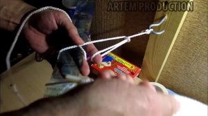 Хитрый и быстрый узел для вязки сети из лески.
