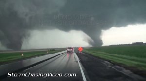 Twin Tornadoes Pilger, NE 16.06.2014 [HD]