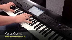 Korg KROSS Vs Korg KROME Keyboard Demo