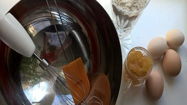 Быстрый диетический пирог с голубикой