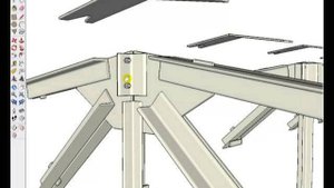 Стальной каркас промздания. 5 Подстропильная ферма (Steel frame industrial buildings)