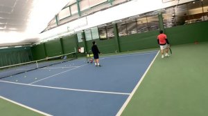 [4K UHD Court-Level] Jackie's Tennis Training - #256 - 2023-10-27 (730am, Fri) - Lesson with Mark