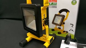 Автономный светодиодный прожектор 10w, аккумуляторный