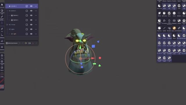 Тролль  |Скульпт персонажа Nomad Sculpt |Tutorial Sculpt On The iPad | Nomad  Sculpt