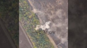 Удар по БРЭМ ВСУ во время попытки эвакуации поврежденной техники ВСУ в районе н.п. Новомайорское