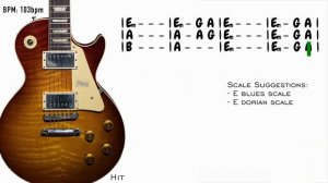 Heavy Blues Shuffle 12 Bar Guitar Backing Track Jam In E Minor