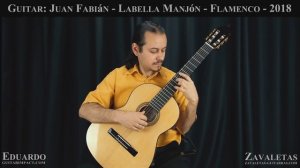 2018 Juan Fabian Labella Manjon flamenco guitar played by Eduardo Costa