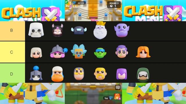 ТИР ЛИСТ ВСЕХ МИНИКОВ НА СЕНТЯБРЬ 2023 В ИГРЕ CLASH MINI!
