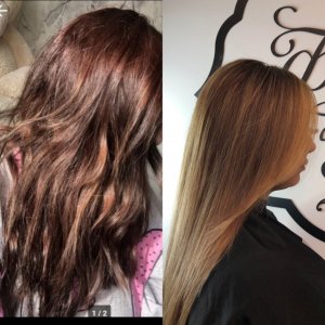 Микромелирование волос контуринг выход из тёмного цвета