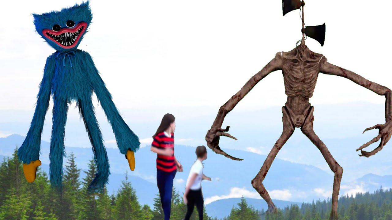 Сиреноголовый и Хаги Ваги заманили нас в лес Siren Head & Cartoon cat смотреть онлайн