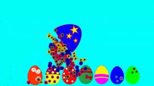 Учимся читать. Открываем цветные яйца-сюрпризы. Развивающие мультфильмы для детей.