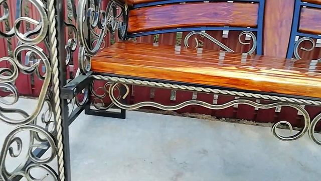 Лавочка с навесом своими руками. Узор косичка, волна и завиток. Станок холодной ковки - Шарман. смотреть онлайн