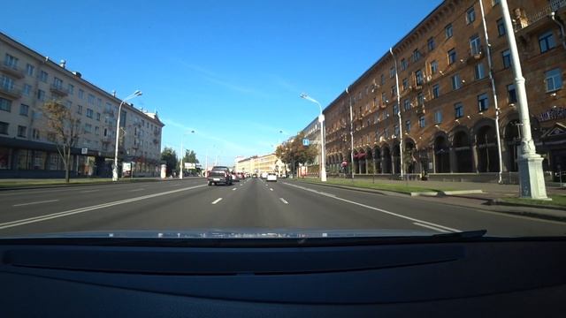 Урок вождения в городе. Едем первый раз в центр Минска.