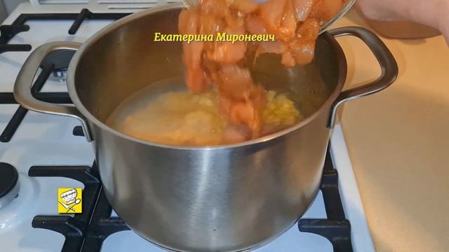 Просто взяла банку кукурузы и куриную грудку!Суп для похудения! Когда вдруг захотелось супчика!