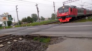 Электропоезд эд4м-0406 Сообщением Павловск Санкт-Петербург Прибывает на станции Царское Село