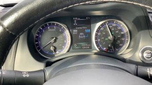 Infiniti q50 hybrid in electric mode cruising at 75mph +