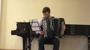 Первокурсник Гнесинского училища исполняет "Польку" Петра Налича. Гнесинка, Камерный зал, 09.04.2021