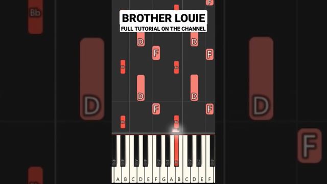 Modern Talking - Brother Louie (Piano Tutorial, Easy, Notes, Chords)