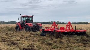 Поднятие залежных земель ,трактом Кировец К739 м с тяжёлой бороной "Флео-Флео"