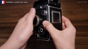 Rolleiflex3.5F White Face, Change Leather skin from Goat (가죽스킨 교체)