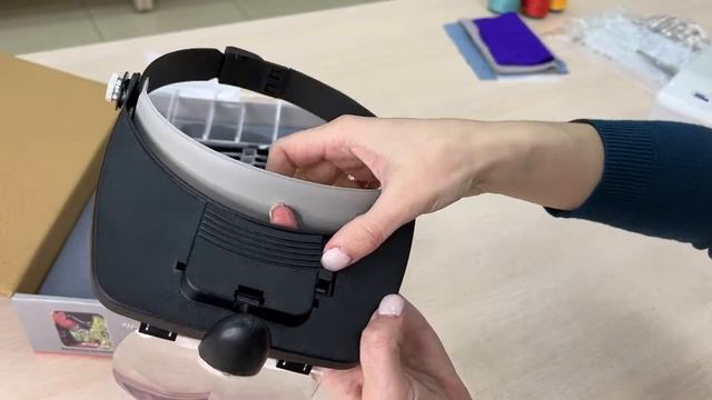 Лупа с подсветкой и креплением для головы. Инструменты для рукоделия и шитья смотреть онлайн